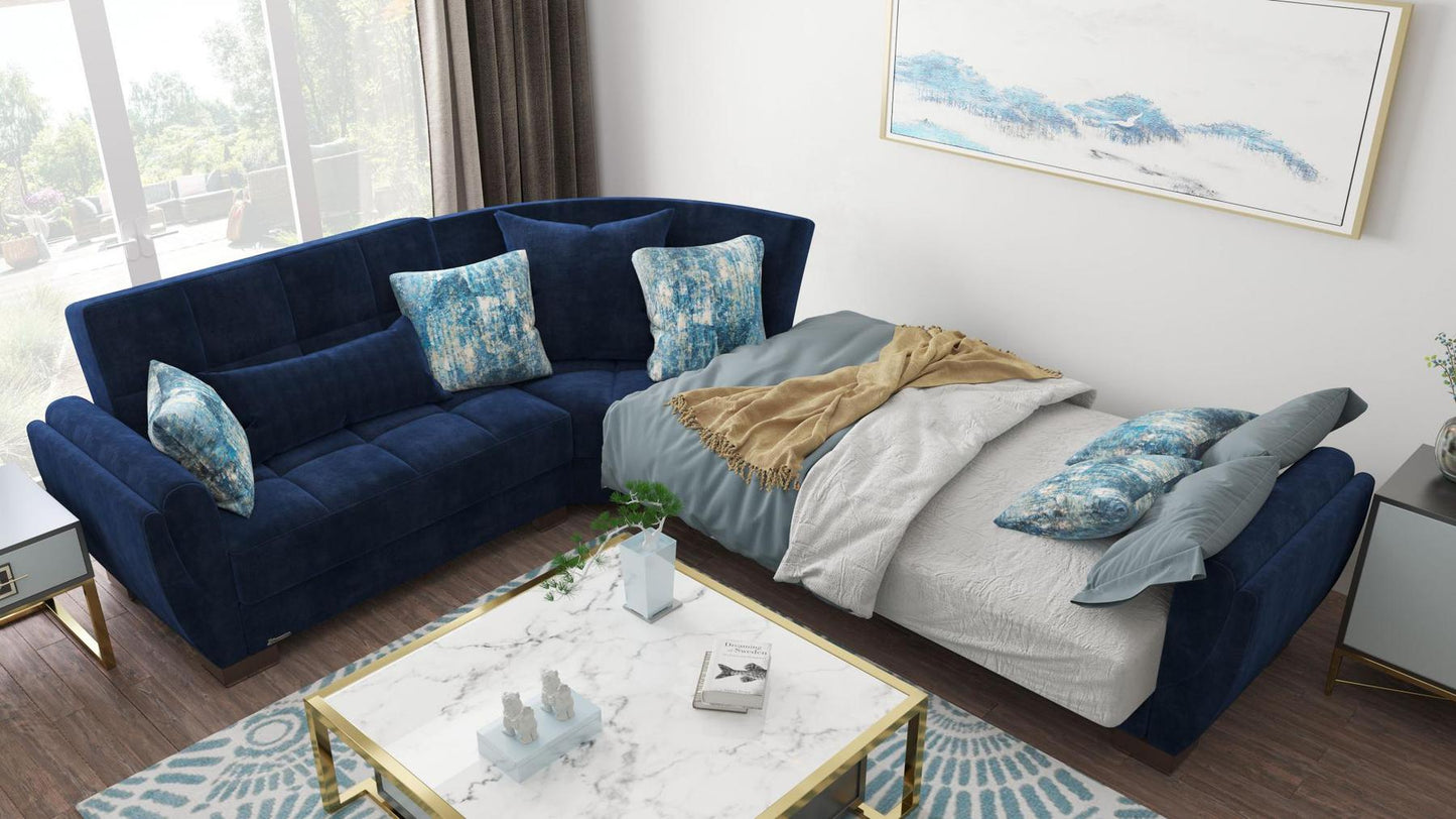 blue convert bed