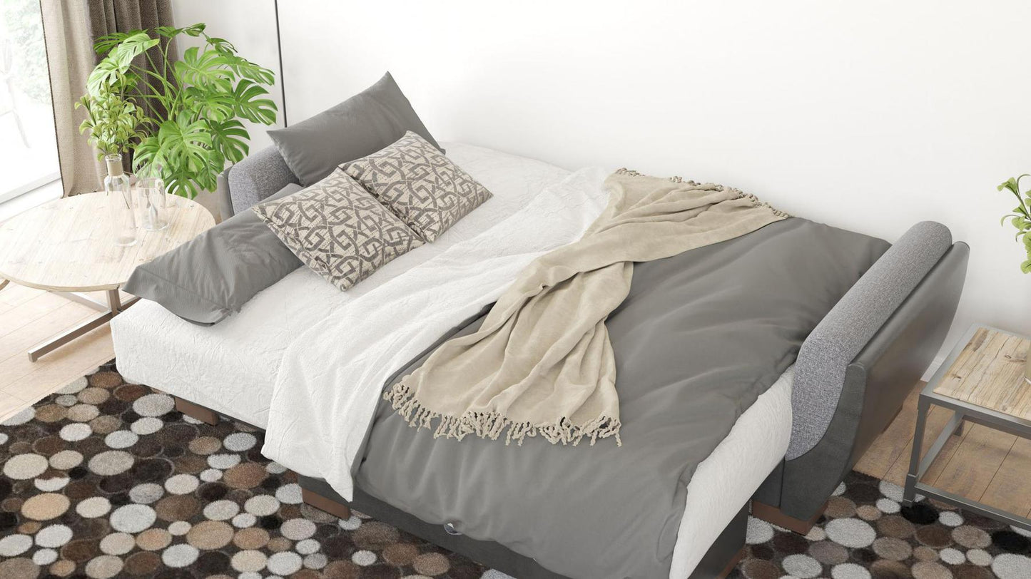 grey convert bed