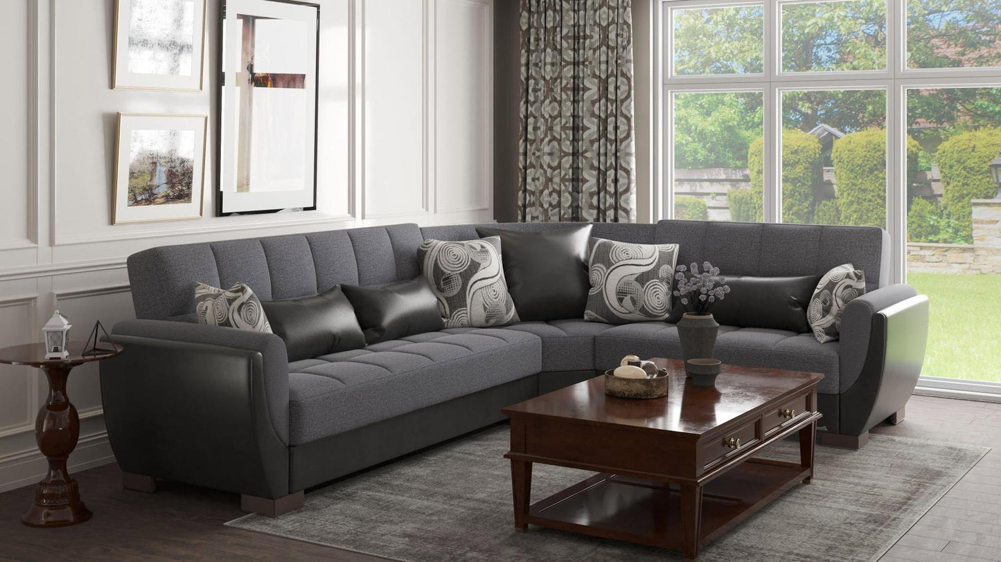 grey sofa sectional