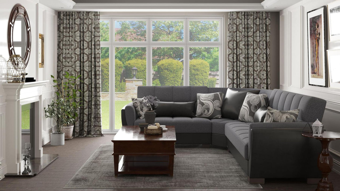 grey sofa sectional