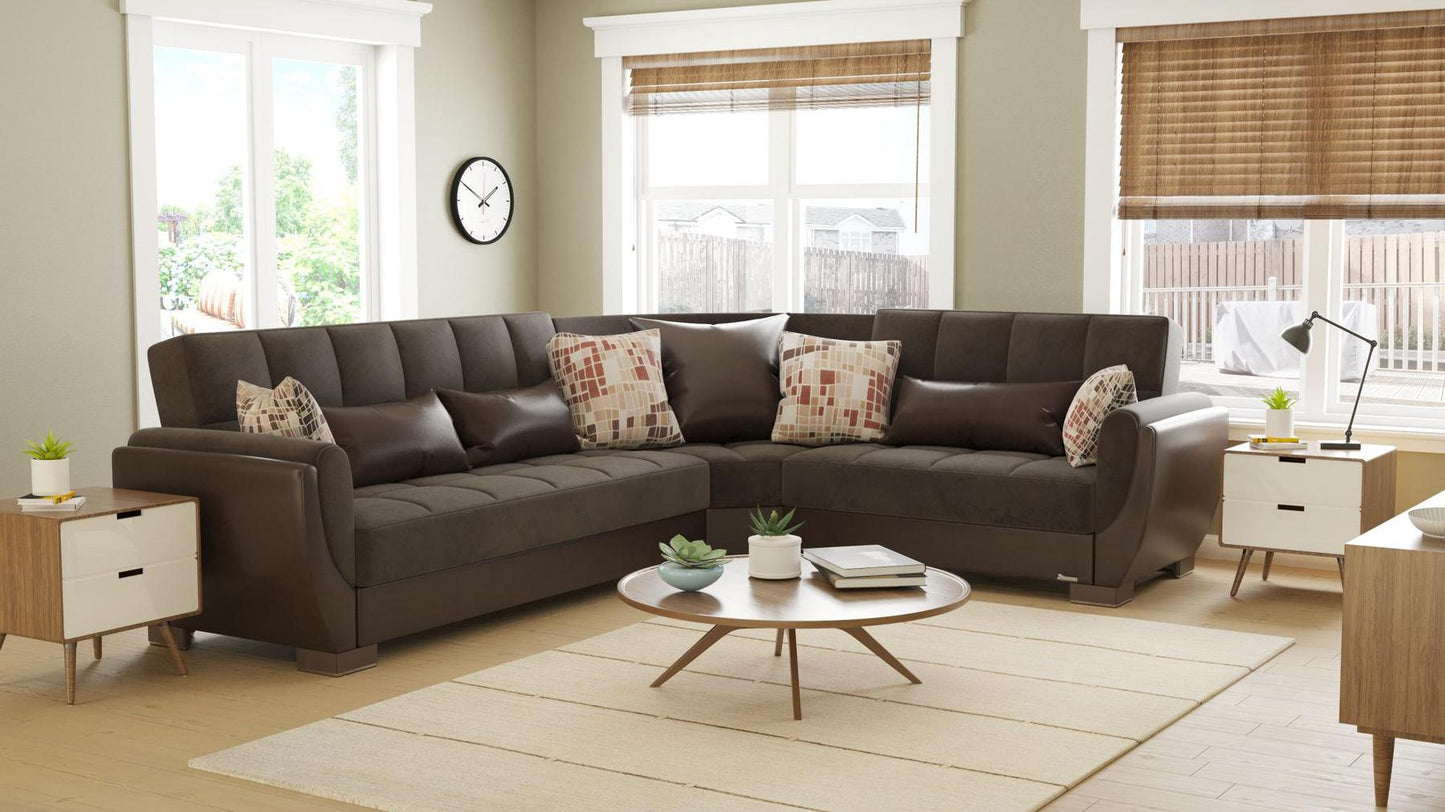 brown sofa sectional