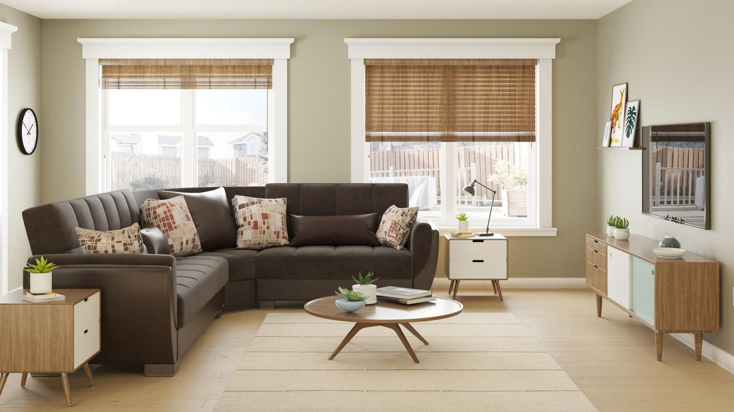 brown sofa sectional