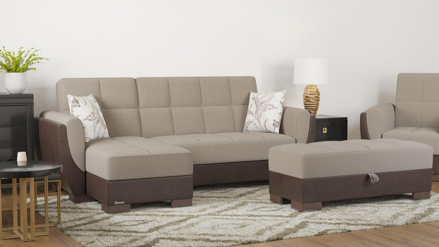 taupe fabric sofa sectional