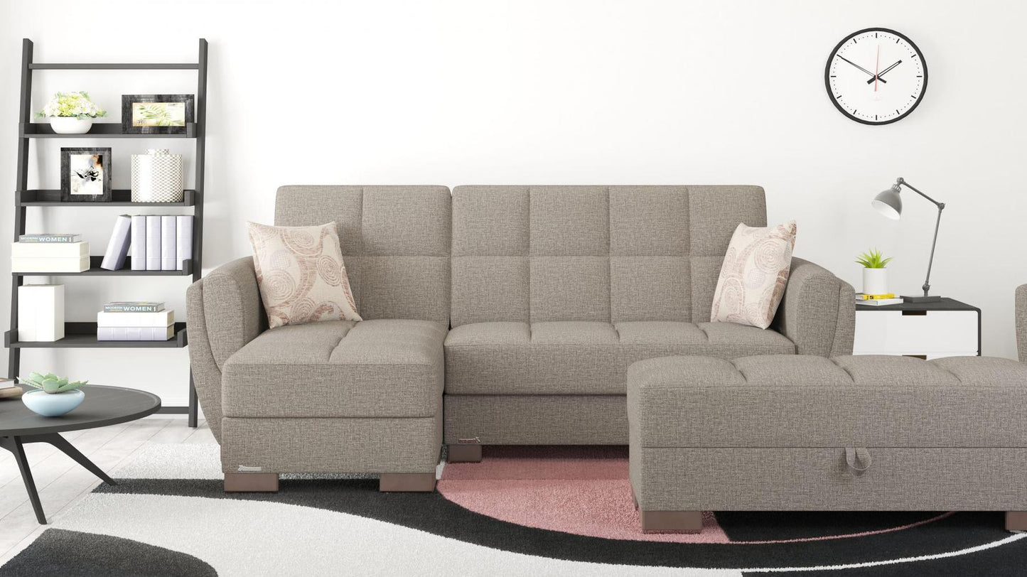 grey fabric sofa sectional