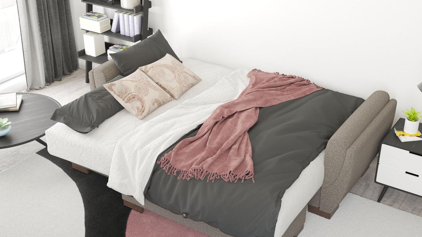 dark grey convert bed