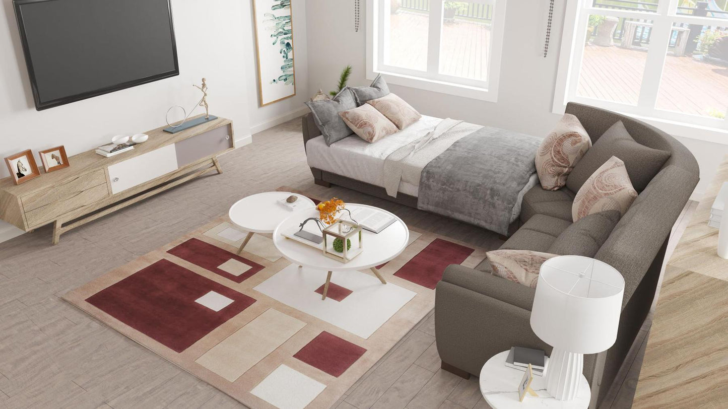 grey convert bed