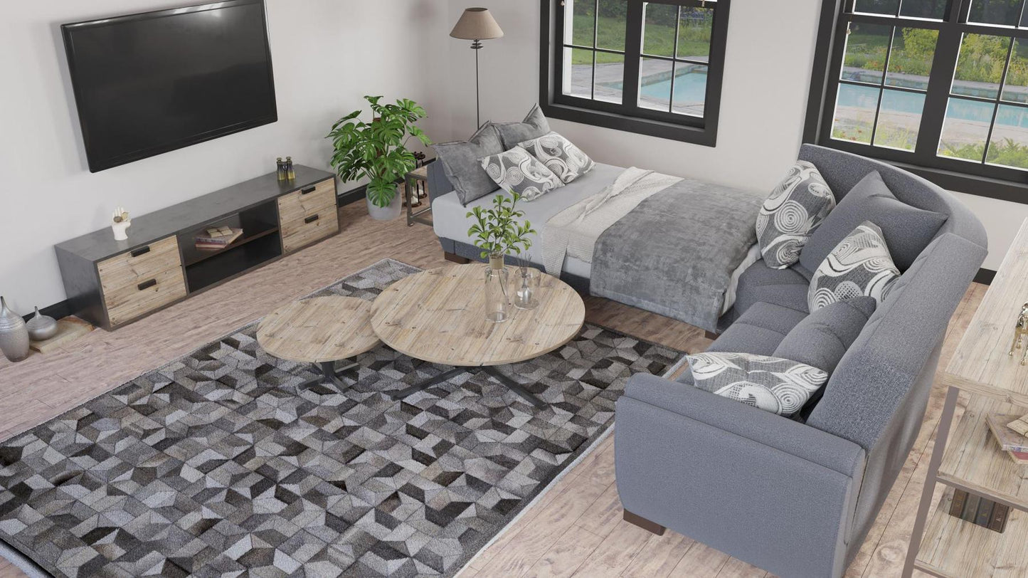 grey convert bed