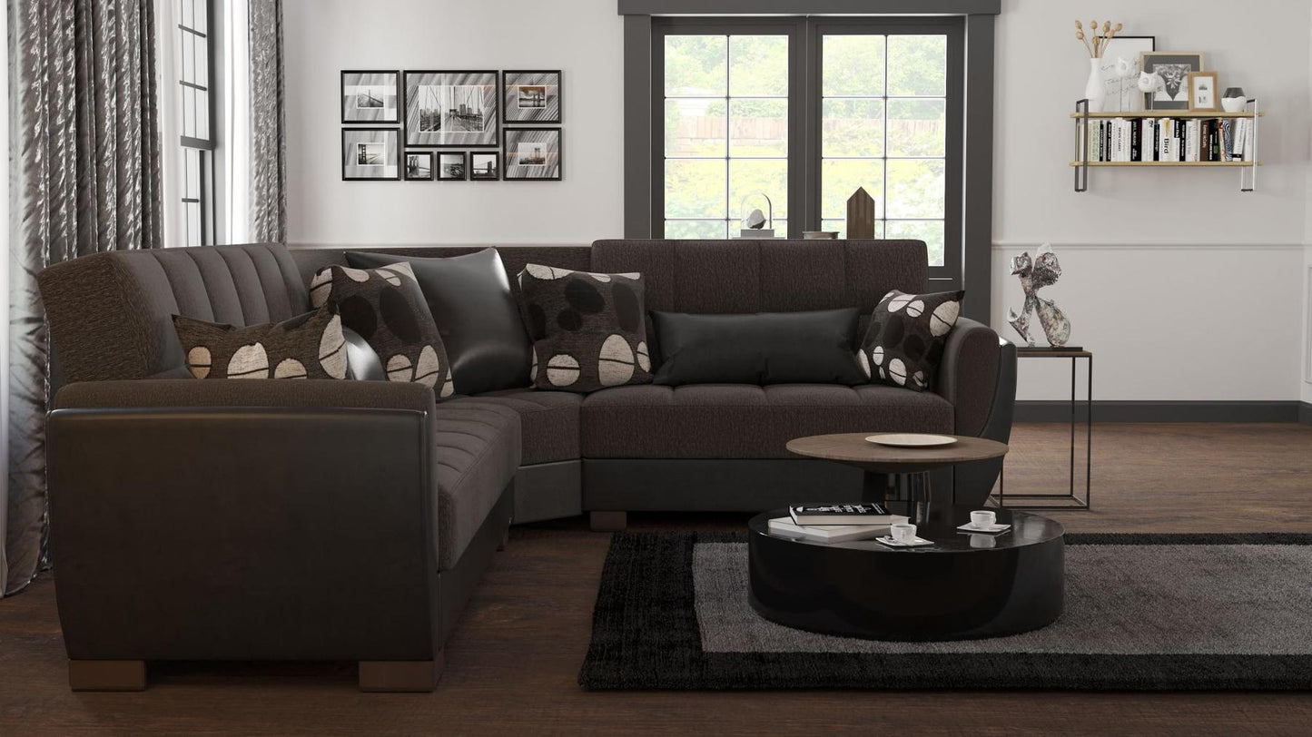 dark brown sofa sectional