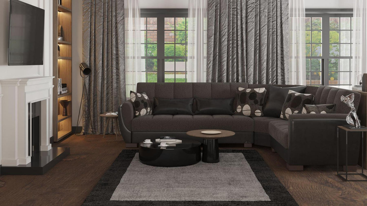 dark brown sofa sectional