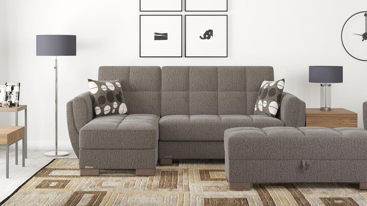 dark grey fabric sofa sectional