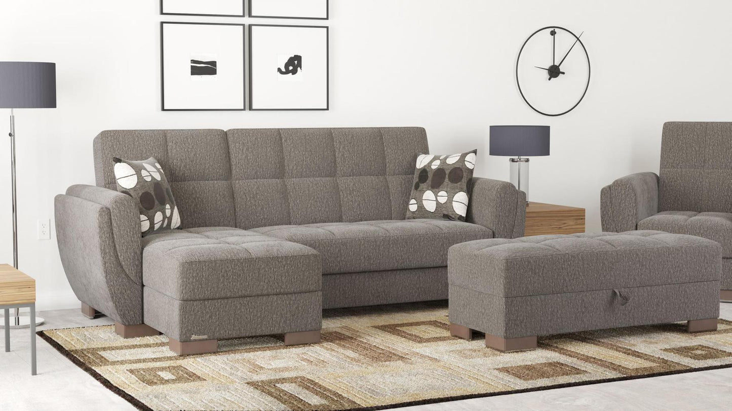 grey fabric sofa sectional