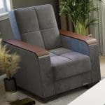 grey fabric chair