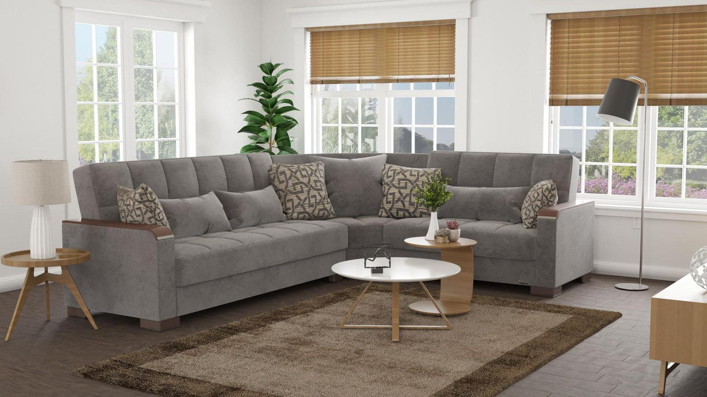 grey sofa sectional