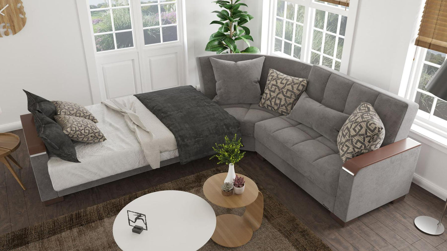 grey sofa bed