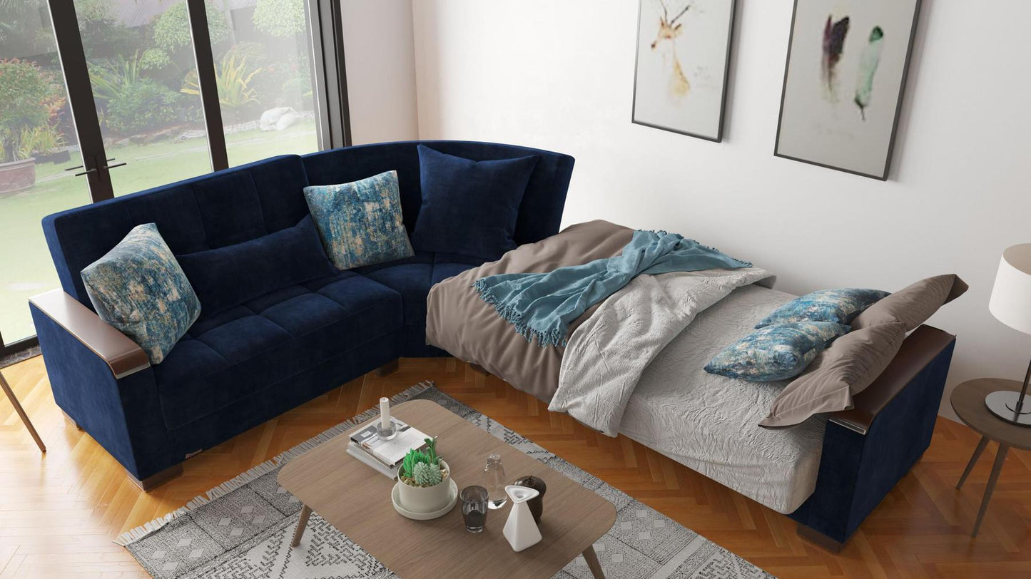 blue convert sofa
