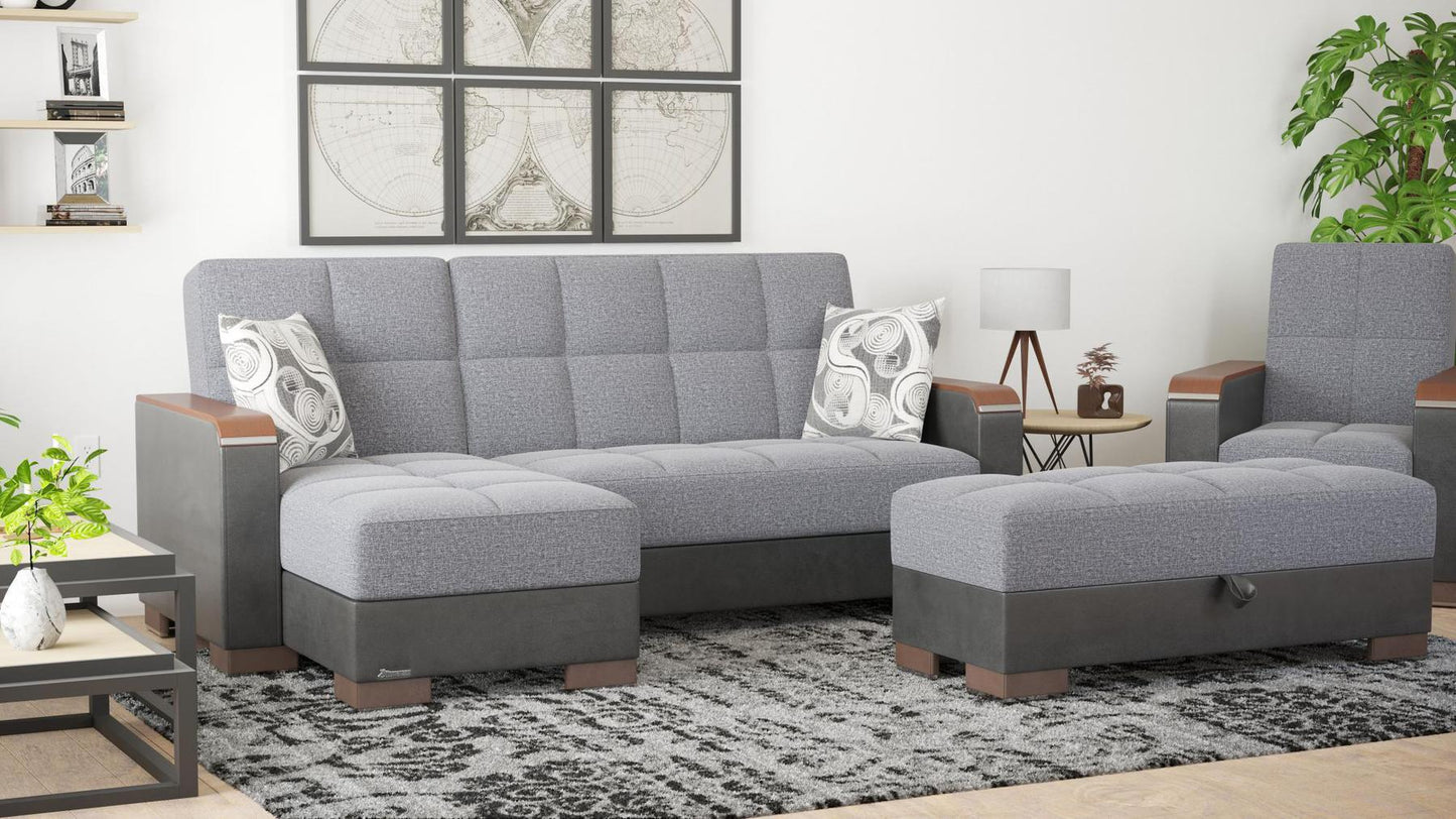 grey fabric sofa sectional