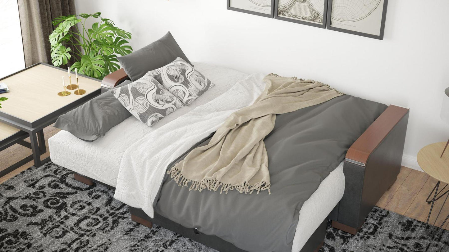 grey sofa bed