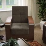 black fabric chair