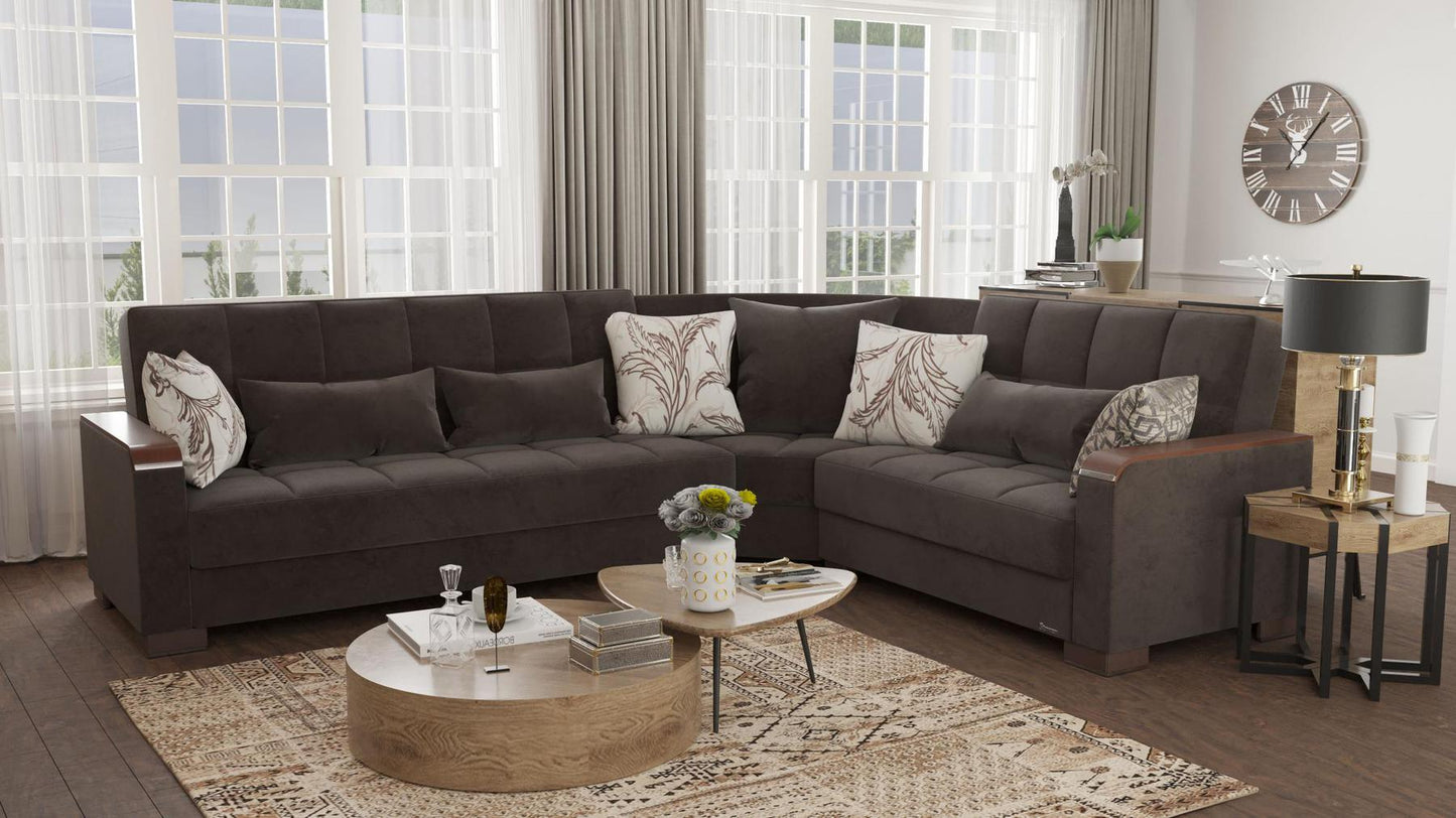 dark brown sofa sectional
