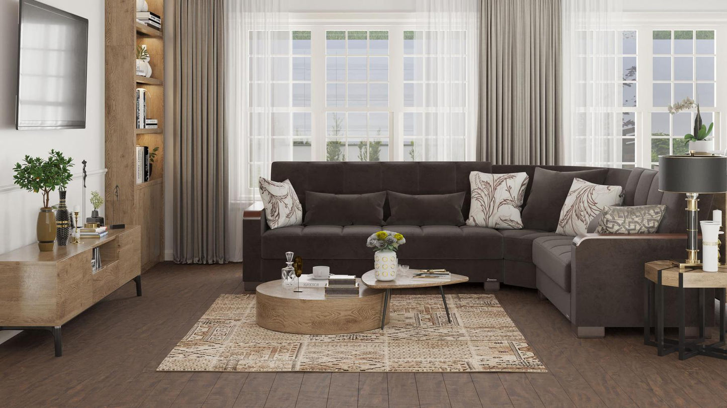 dark brown sofa sectional