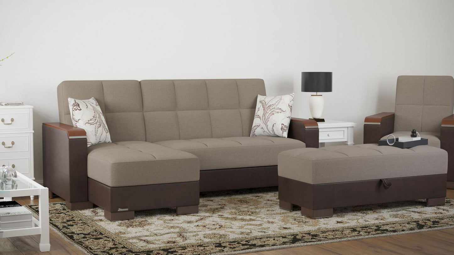 taupe fabric sofa sectional