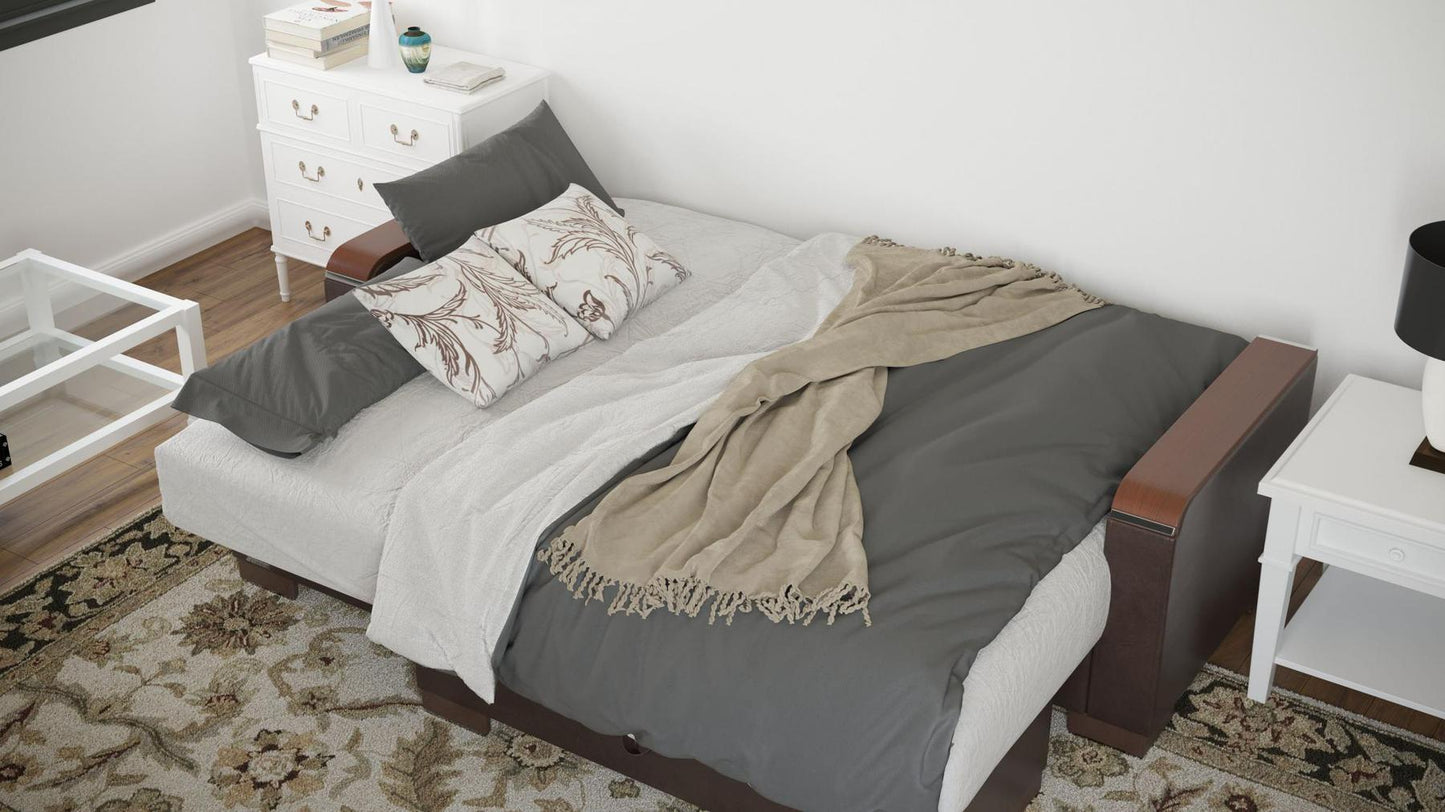 taupe convert bed