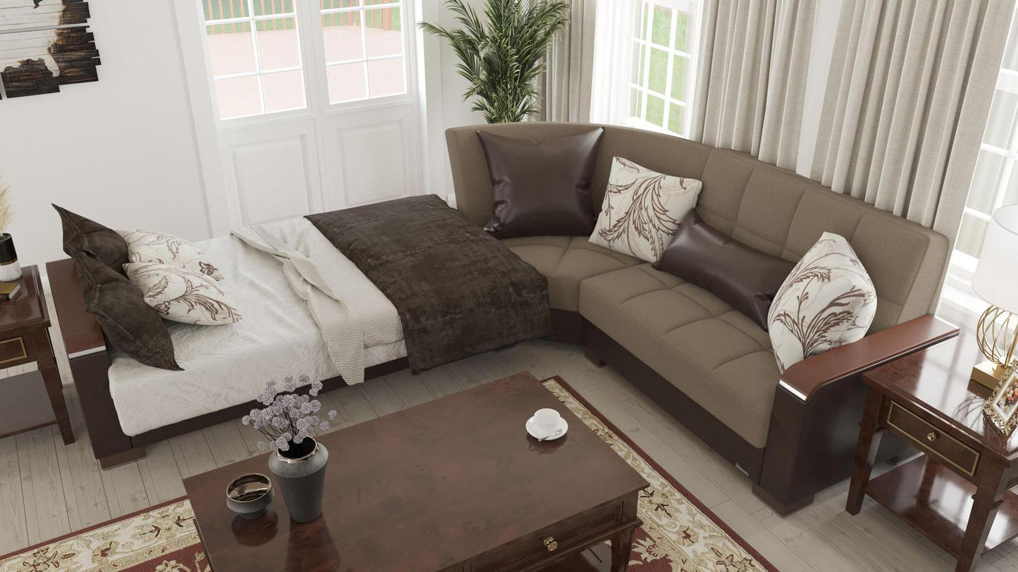 taupe convert bed