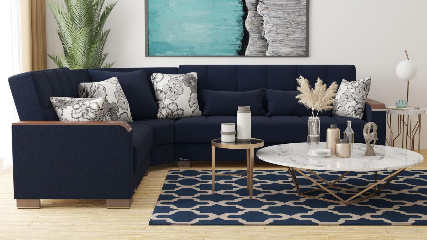 blue sectional