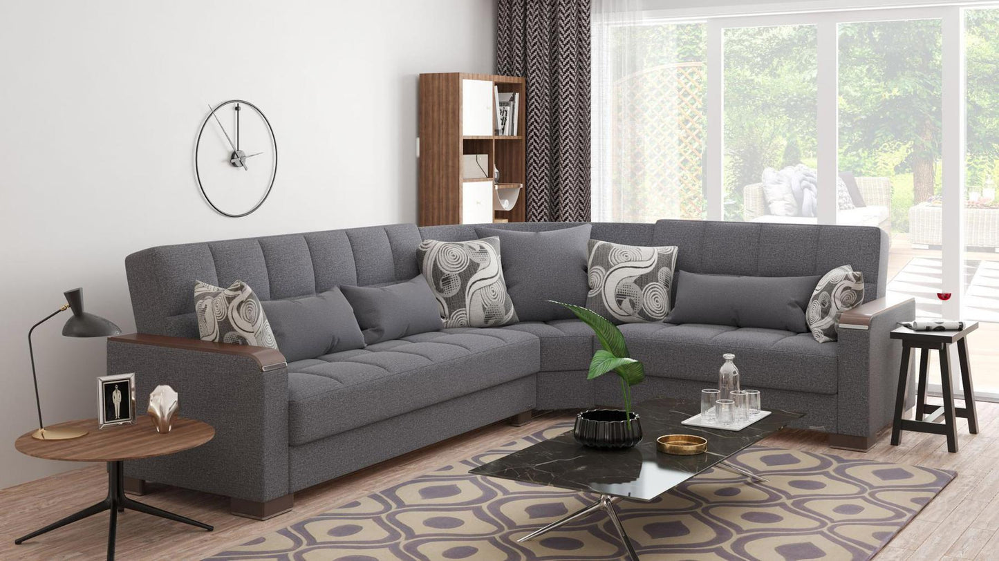 grey sofa sectional