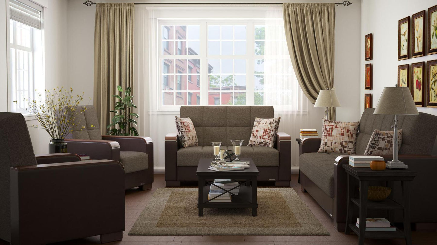 dark grey fabric sofa set