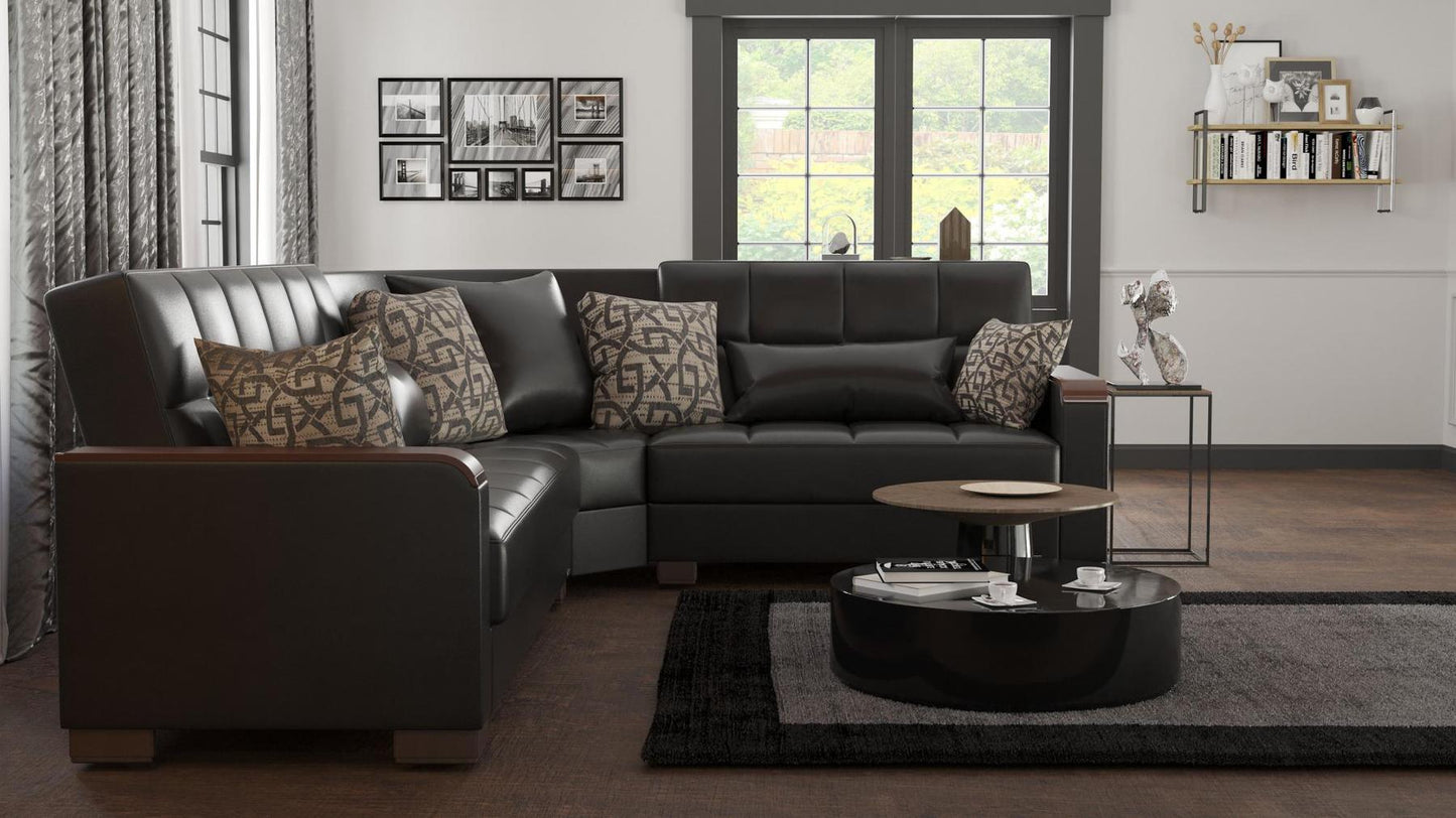 leather sofa sectional