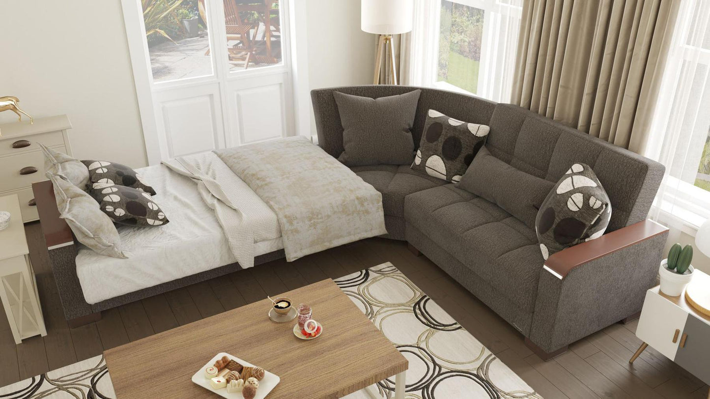 brown sofa sectional bed