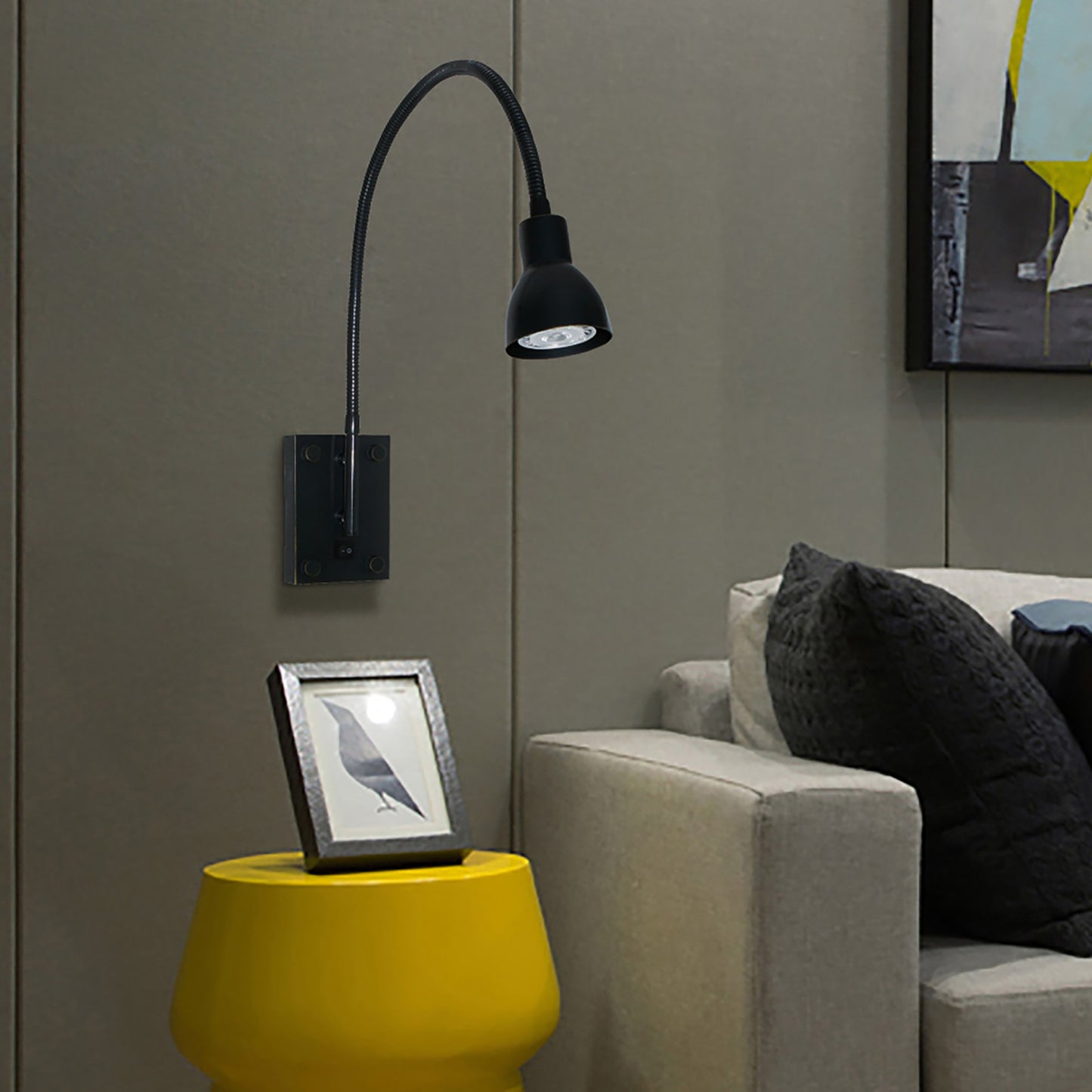 dark bronze wall mount lamp