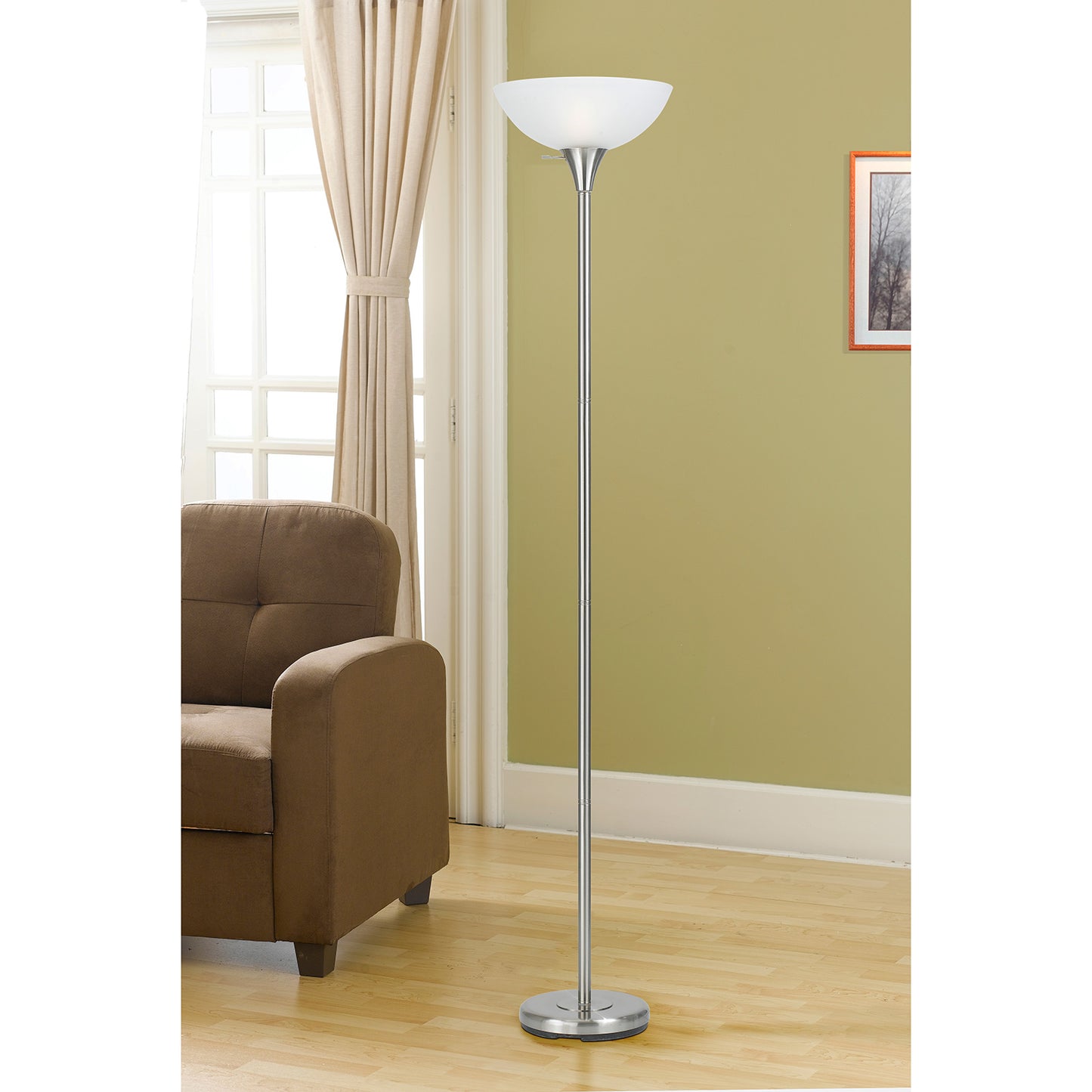 silver floor lamps
