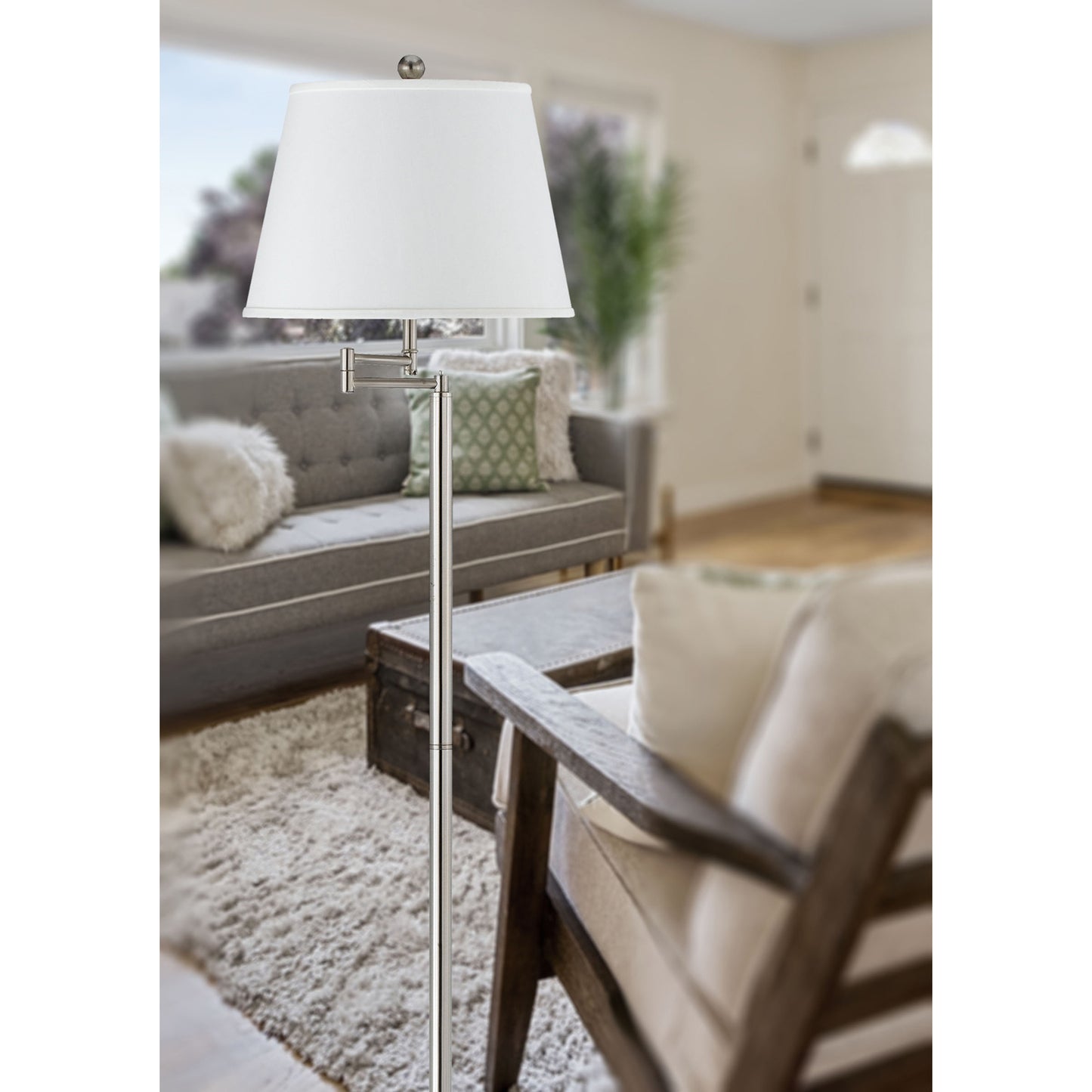 silver floor lamps|
