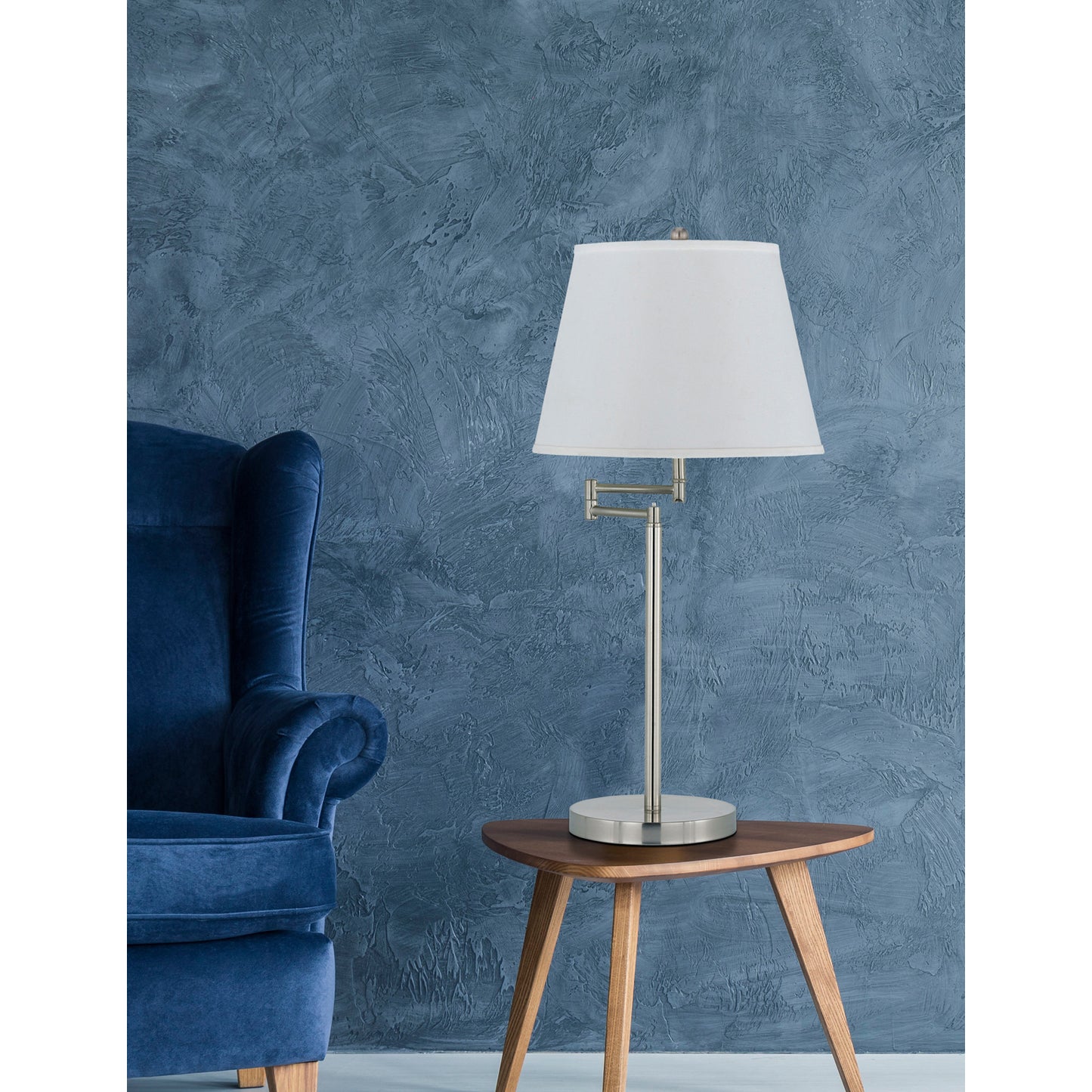 silver table lamp