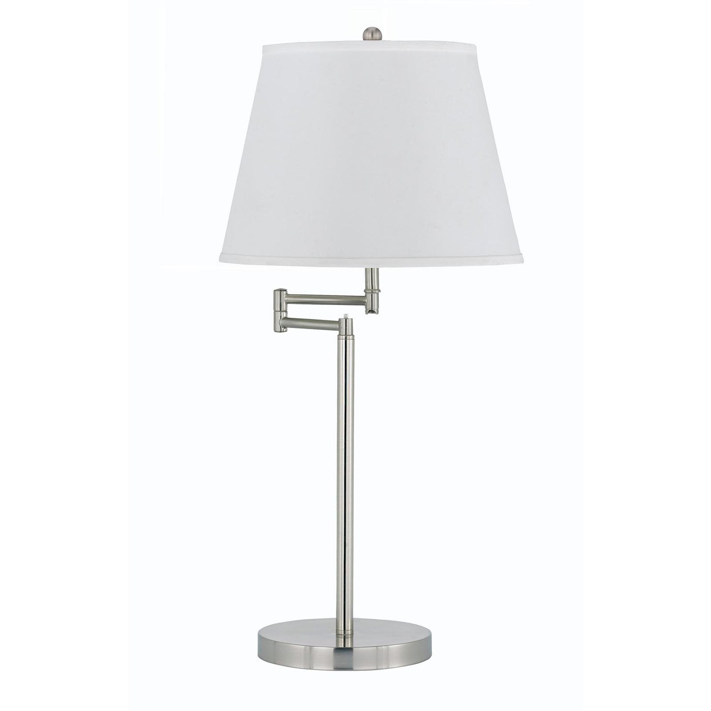 silver table lamp
