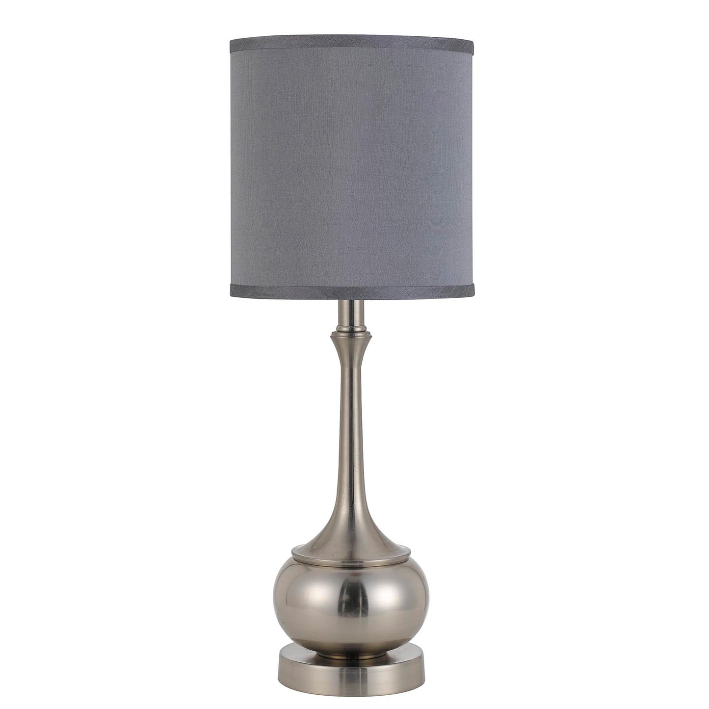 silver table lamp