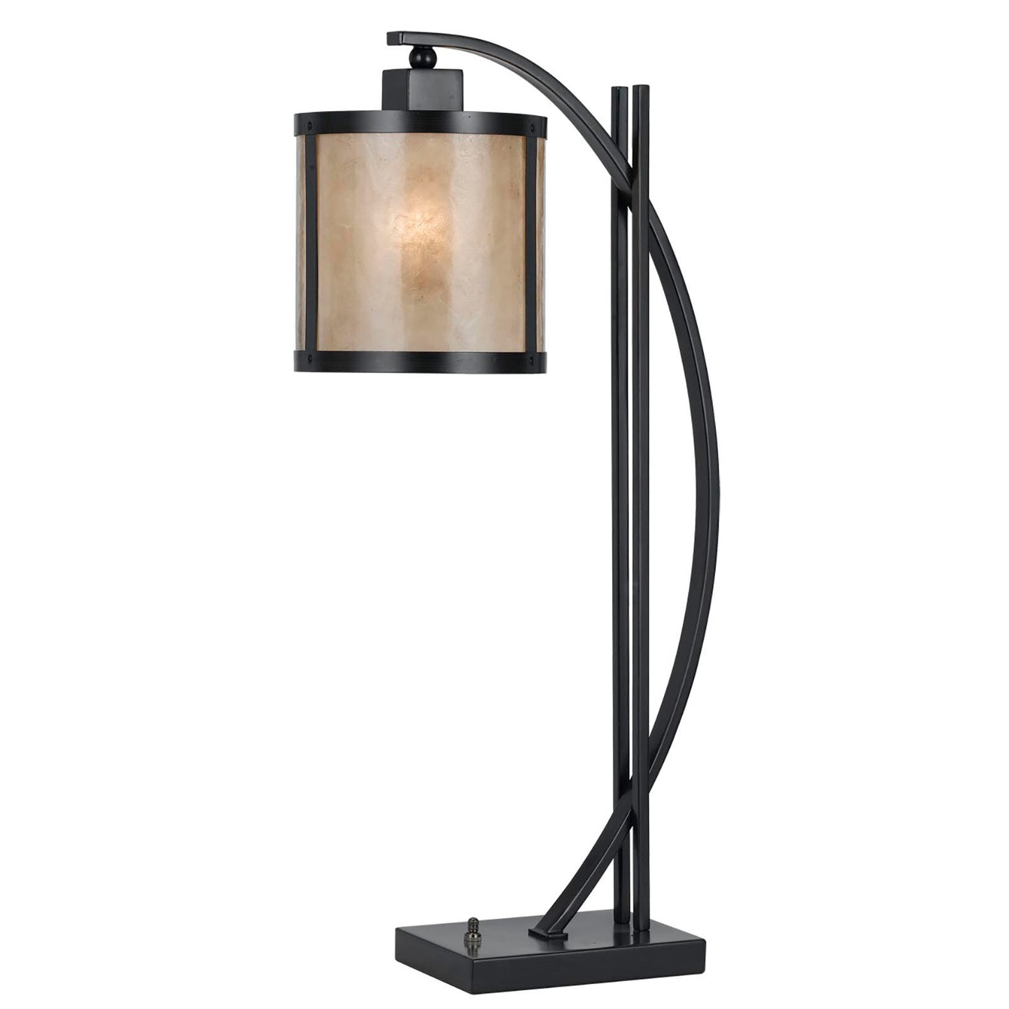 black table lamp