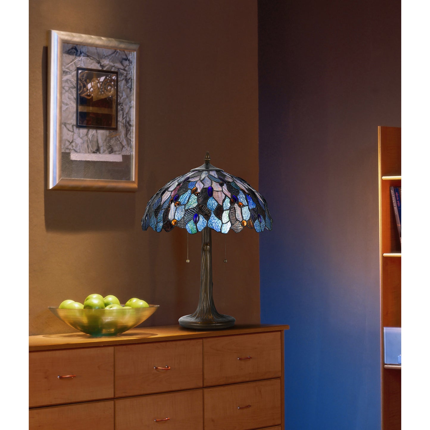 brass table lamp