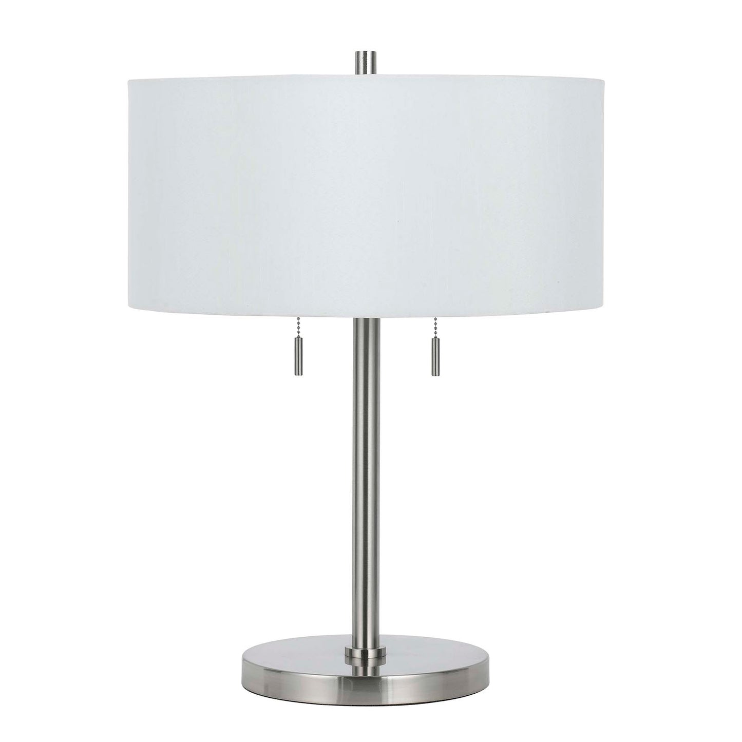 silver table lamp