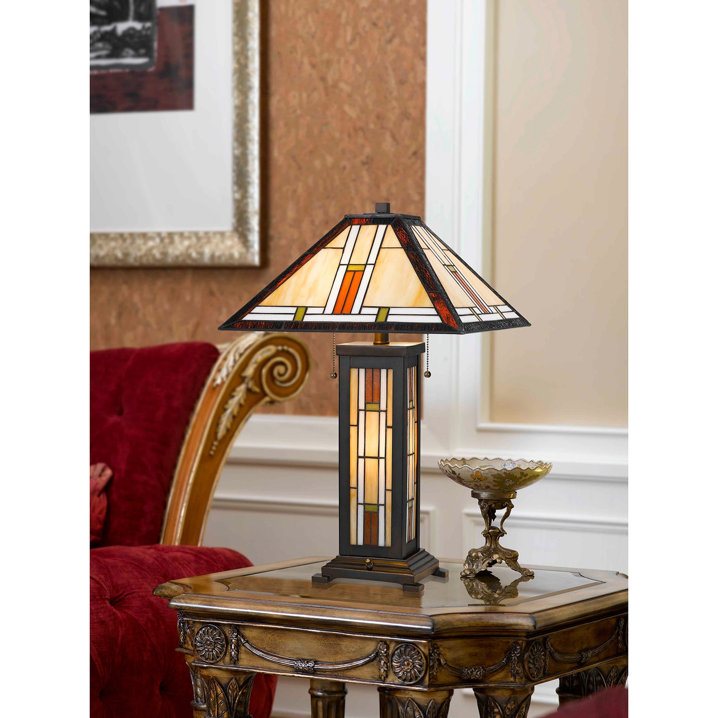 dark brown table lamp