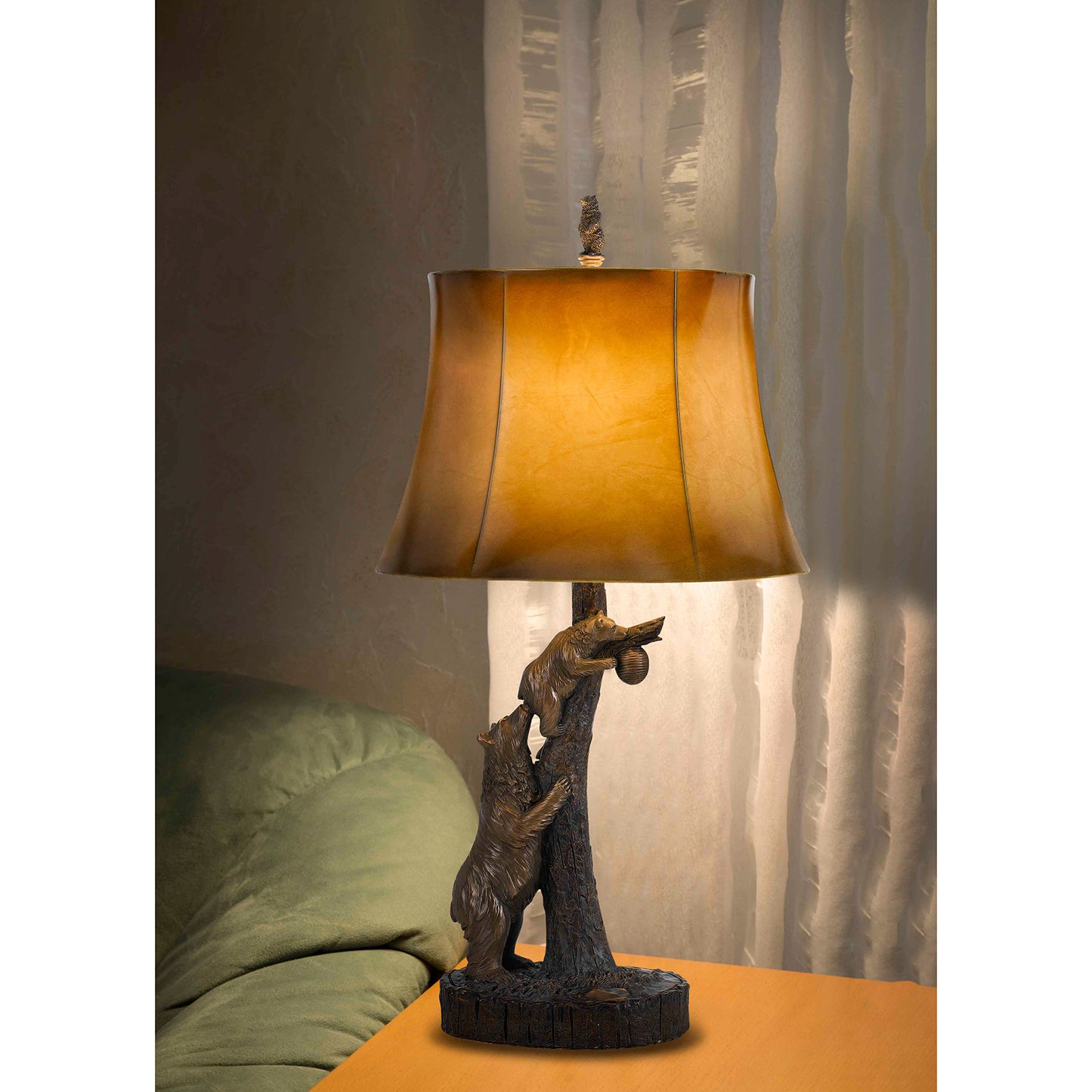 bronze table lamp