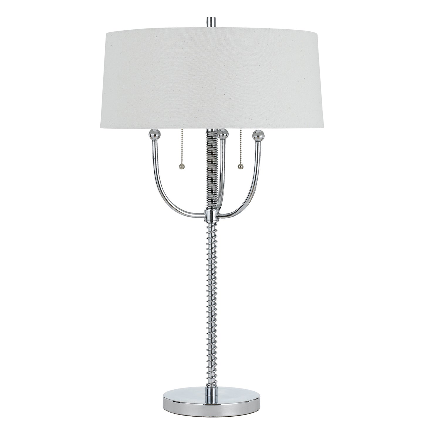 silver table lamp