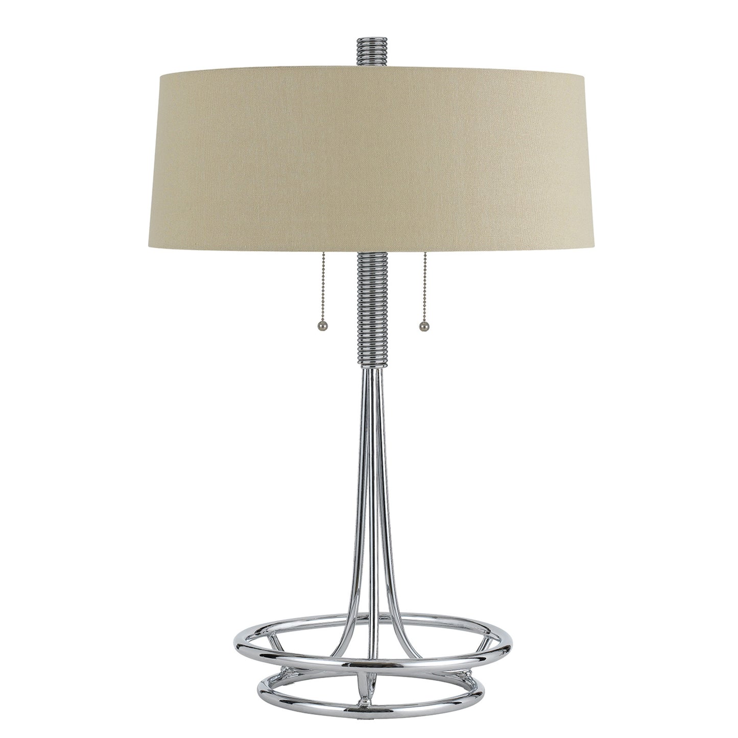 silver table lamp