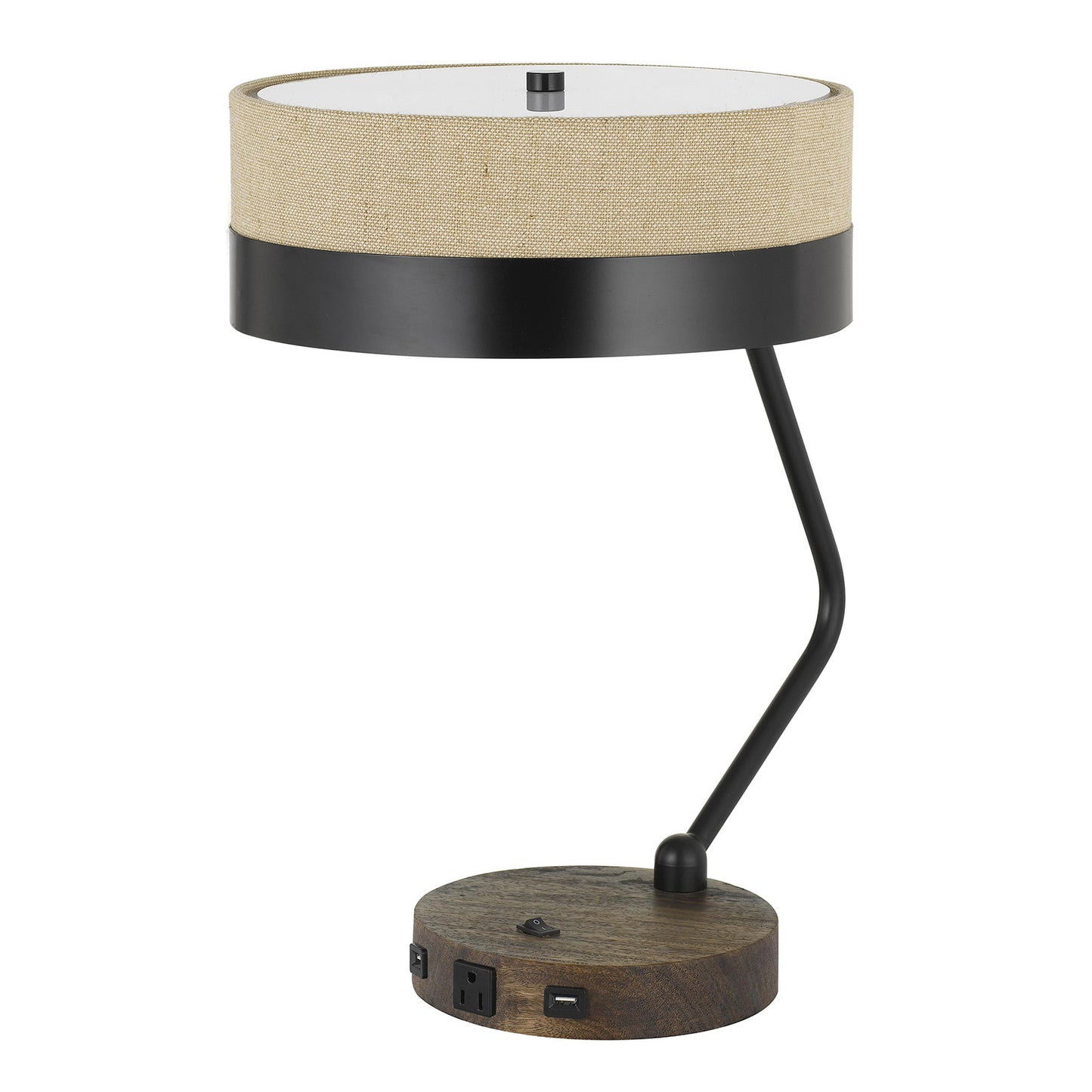 black desk lamp
