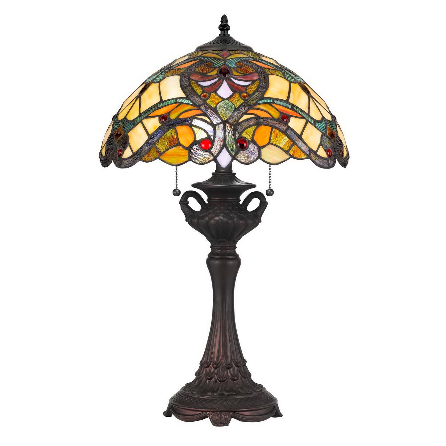 brown table lamp