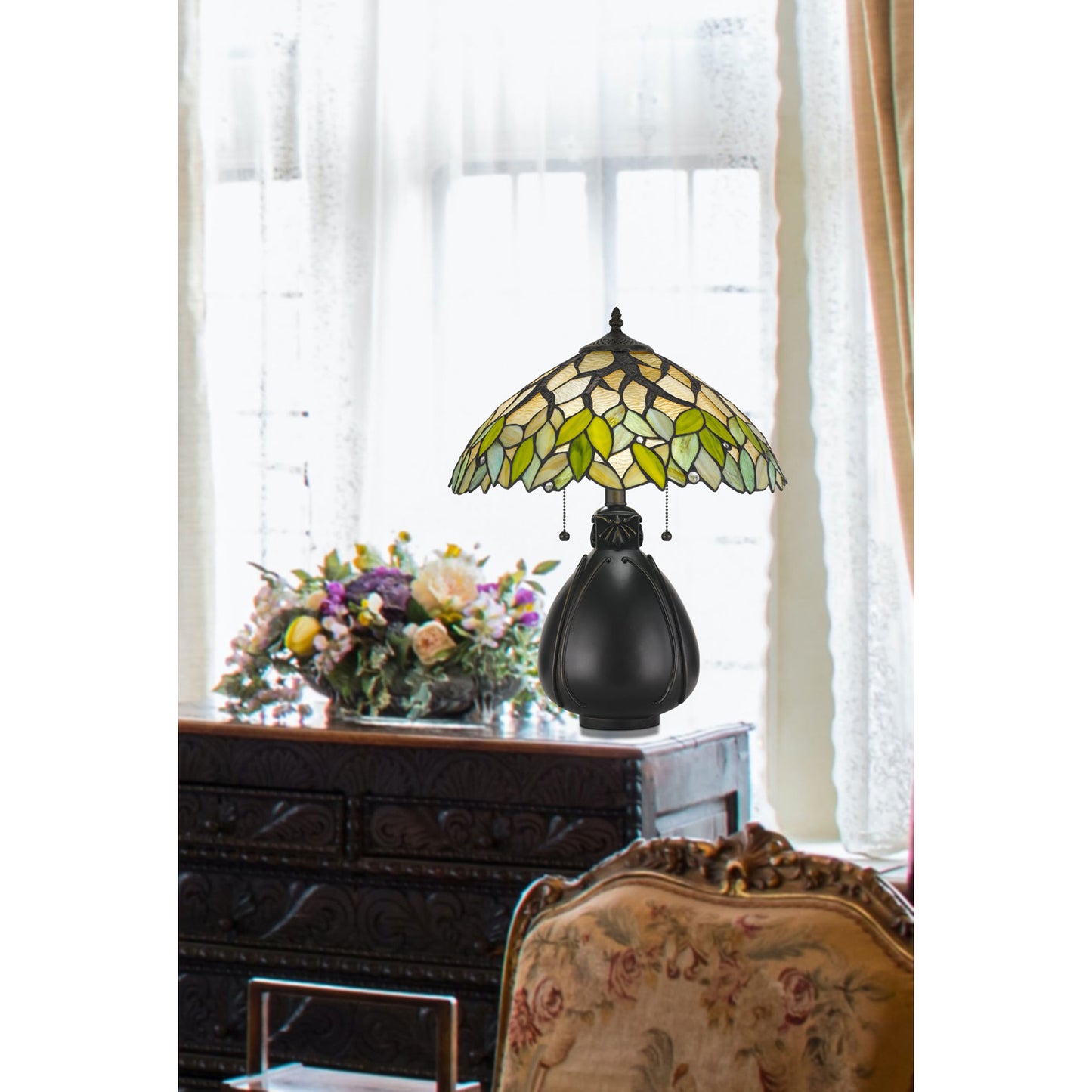 dark brown table lamp