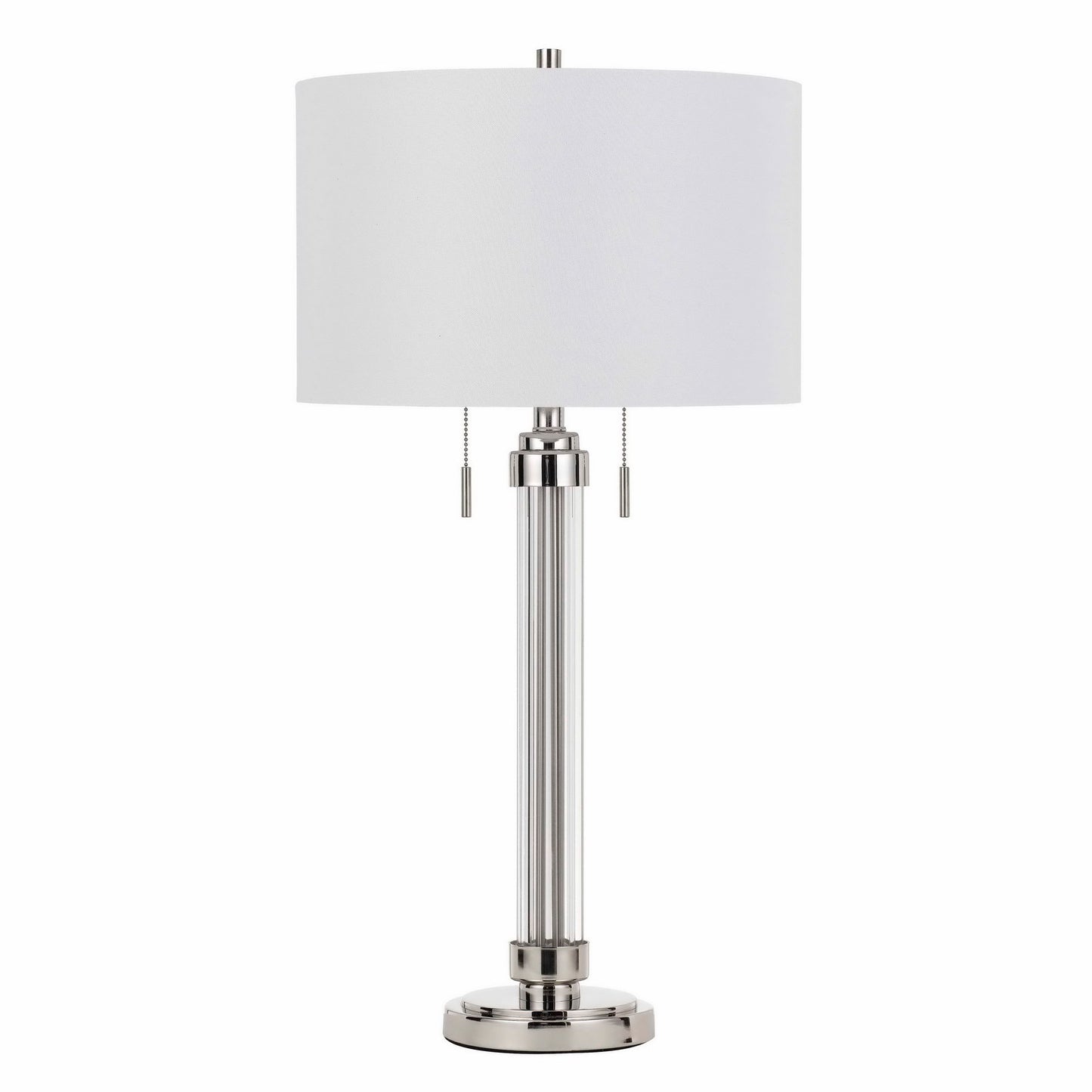 silver table lamp