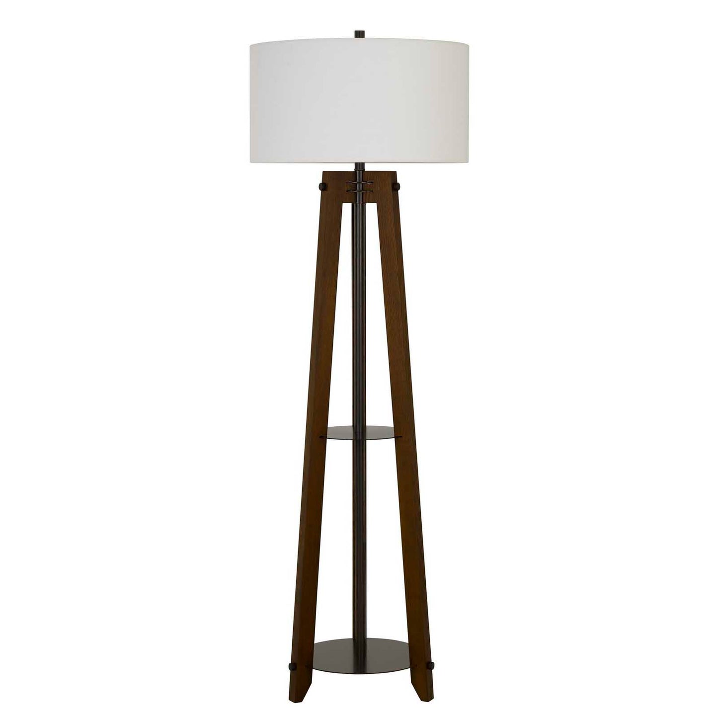 walnut floor lamp